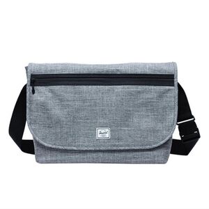 Herschel Classic Canvas Messenger Bag Black Grey White